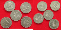 POLAND 50 ZLOTYCH COLLECTION LOT POLAND 50 ZLOTYCH 5PC 59G -