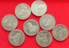 POLAND 50 ZLOTYCH COLLECTION LOT POLAND 50 ZLOTYCH 8PC 93G -