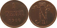 PENNI 1900 FINLAND Nikolaus II. (1894-1917) VZ-