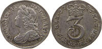 THREEPENCE 1746 GREAT BRITAIN Charles II (1660-1685)  MAUNDY VZ