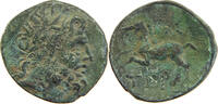 GREECE ANCIENT PISIDIA AE PISIDIA BC 100-30 TERMESSOS ZEUSS / GALLOPING HORSE -