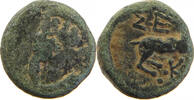 GREECE ANCIENT PISIDIA AE PISIDIA BC 200-0 HERACLES FACING STAR RIGHT -