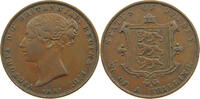 1/26 SHILLING 1851 JERSEY Victoria 1837-1901 SS