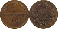BAYERN PFENNIG Ludwig II. 1864-1886. -