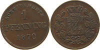 BAYERN PFENNIG Ludwig II. 1864-1886. -
