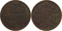 BAYERN PFENNIG Ludwig II. 1864-1886. -