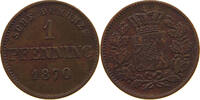 BAYERN PFENNIG Ludwig II. 1864-1886. -