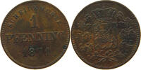 BAYERN PFENNIG Ludwig II. 1864-1886. -