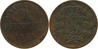 BAYERN PFENNIG Ludwig II. 1864-1886. -