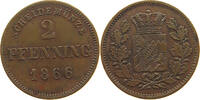 BAYERN 2 PFENNIG Ludwig II. 1864-1886 -