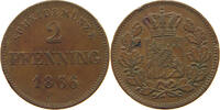 BAYERN 2 PFENNIG Ludwig II. 1864-1886 -