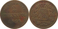 BAYERN 2 PFENNIG Ludwig II. 1864-1886 -