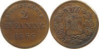 BAYERN 2 PFENNIG Ludwig II. 1864-1886 -