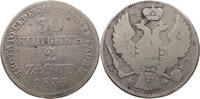 Russland / Polen 2 zlote Nikolaus I von Rußland, 30 Kopeken -