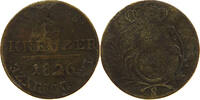 KREUZER 1826 SACHSEN COBURG SAALFELD Ernst 1806-1826 S
