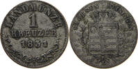 SACHSEN MEININGEN KREUZER Bernhard Erich Freund 1803-1866 -