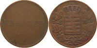 SACHSEN MEININGEN KREUZER Bernhard Erich Freund 1803-1866 -