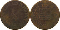 SACHSEN MEININGEN 1/4 KREUZER Bernhard Erich Freund 1821-1866 -