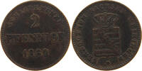 SACHSEN MEININGEN 2 PFENNIG Bernhard Erich Freund 1821-1866 -
