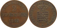 SACHSEN MEININGEN 2 PFENNIG Bernhard Erich Freund 1803-1866. -