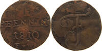 PFENNIG 1810 WALDECK Karl August Friedrich 1763 - 1812 S