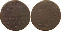 WÜRZBURG BISTUM 1/2 PFENNIG Karl Philipp von Greiffenklau-Vollraths 1749-1754 -