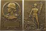 Frankreich Plaquette 1917 verdun Georges-Henri Prud'homme -