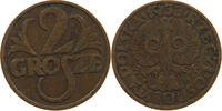 2 GROSZE 1933 POLAND  SS