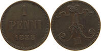 FINLAND 1 PENNI ALEXANDER III. (1881-1894) -