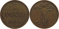 FINLAND 1 PENNI NIKOLAUS II. (1894-1917) -