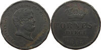 Italien - Sizilien 10 tornesi 10 Tornesi 1857 FERDINANDO II -