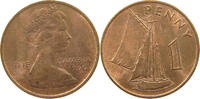 GAMBIA 1 PENNY ELIZABETH II. (1952-2022) -