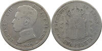 1 PESETA 1905 SPAIN ALFONSO XIII. (1886–1941) S