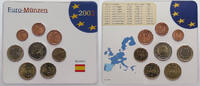SPAIN SET MÜNZEN 2001 -