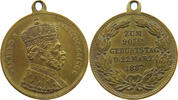 KAISERREICH MEDAILLE Wilhelm I. (1861-1888), auf seinen 90. Geburtstag Messing -