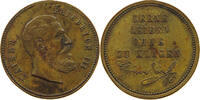 KAISERREICH MEDAILLE zum Tode Kaiser Kaiser Friedrich III. Lerne Leiden ohne zu klagen -