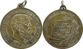KAISERREICH MEDAILLE zum Tode Kaiser Kaiser Friedrich III. Lerne Leiden ohne zu klagen -