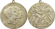 MEDAILLE 1914 KAISERREICH WILHELM II. FRANZ JOSEPH I. Einigkeit macht stark SS