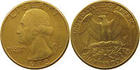 QUARTER 1978 UNITED STATES OF AMERICA WASHINGTON GOLD PLATED SS