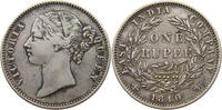 INDIA BRITISH 1 RUPEE VICTORIA (1837-1901) EAST INDIA COMPANY -
