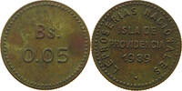 0,05 BOLIVAR 1939 VENEZUELA ISLA DE PROVIDENCIA SS