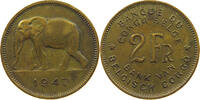 CONGO BELGIAN 2 FRANCS LEOPOLD III. (1934-1951) -