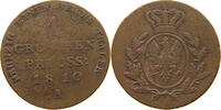 1 GROSCHEN 1810 A BRANDENBURG PREUßEN Friedrich Wilhelm III. 1797-1840 S