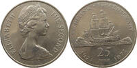 ST. HELENA 25 PENCE ELIZABETH II. (1952-2022) -