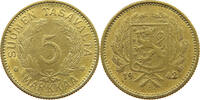 5 MARKKAA 1942 FINLAND DIE ERROR VZ