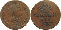 2 TORNESI 1843 ITALY STATES NAPLES AND SICILY  S