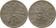 50 HALERU 1922 CZECHOSLOVAKIA  VZ