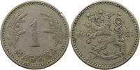 1 MARKKA 1929 FINLAND OVERSTRUCK SS