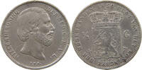 1/2 GULDEN 1859 NETHERLANDS WILLEM III. 1849-1890 SS