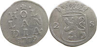 2 STUIVER 1779 NETHERLANDS HOLLAND  SS